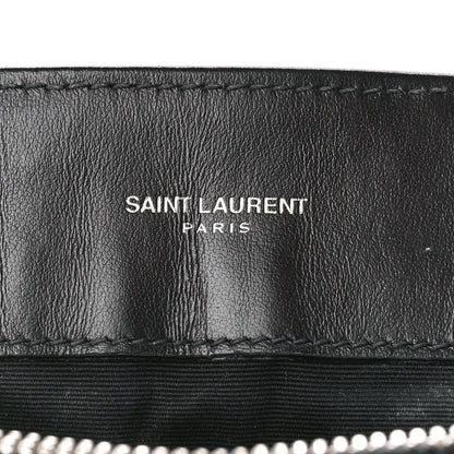 Saint Laurent Calfskin Y Quilted Monogram Medium Loulou Chain Satchel Black 6 of 12