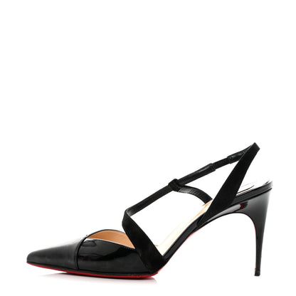 Christian Louboutin Nappa Patent Platina Pumps 39 Black 1 of 9