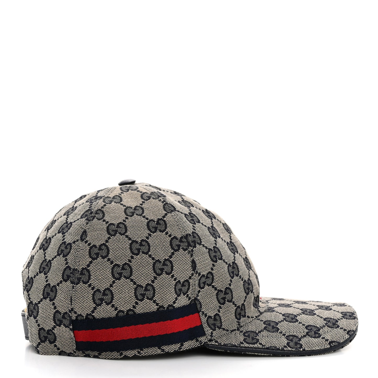 Monogram Web Baseball Hat XL Beige Blue