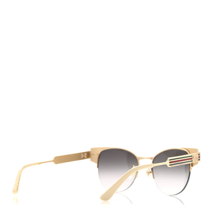Gucci Cat Eye Web Sunglasses GG0521S Gold 4 of 8