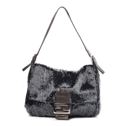 Fendi Beaded Mama Baguette Blue 1 of 15