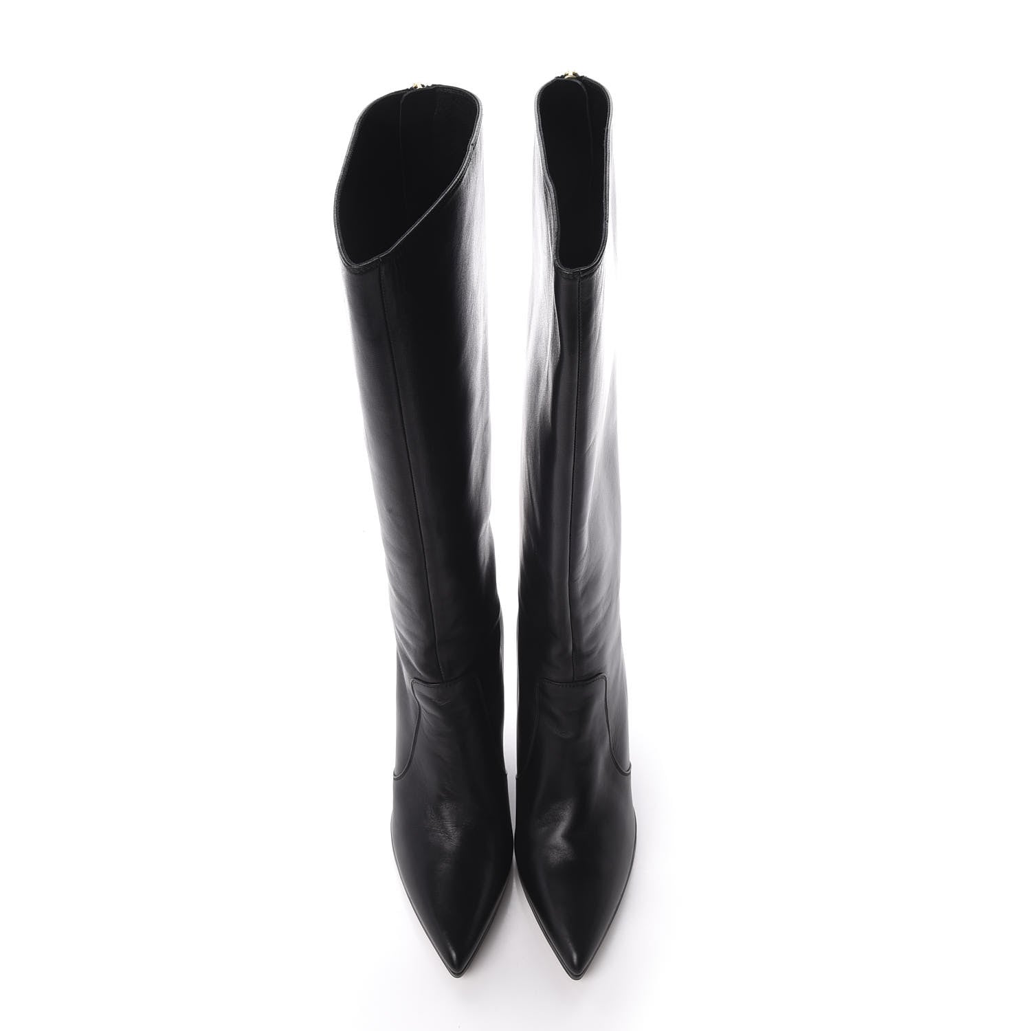 Christian Dior Nappa Dioretre Knee High Boots 39 Black 5 of 11