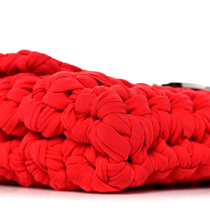 Chanel Woven Fabric Single Flap Red 7 of 9