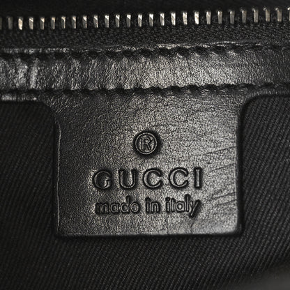 Gucci Monogram Horsebit Chain Studded Flap Shoulder Bag Black 6 of 16