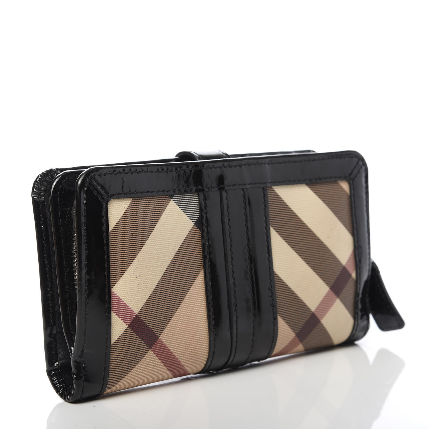 Burberry Supernova Check Constance Continental Wallet Black 3 of 11