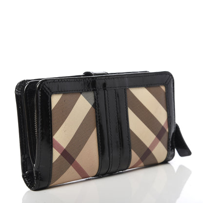 Burberry Supernova Check Constance Continental Wallet Black 3 of 11