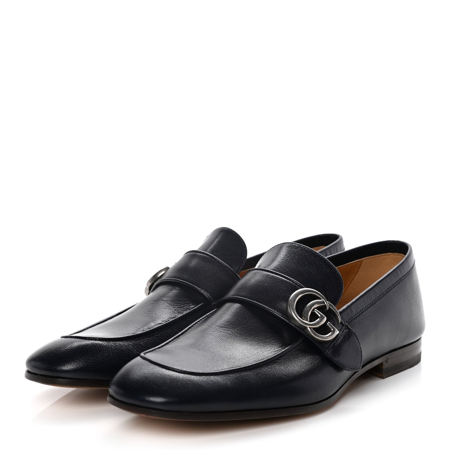 Goatskin Mens GG Loafers 7.5 Blue