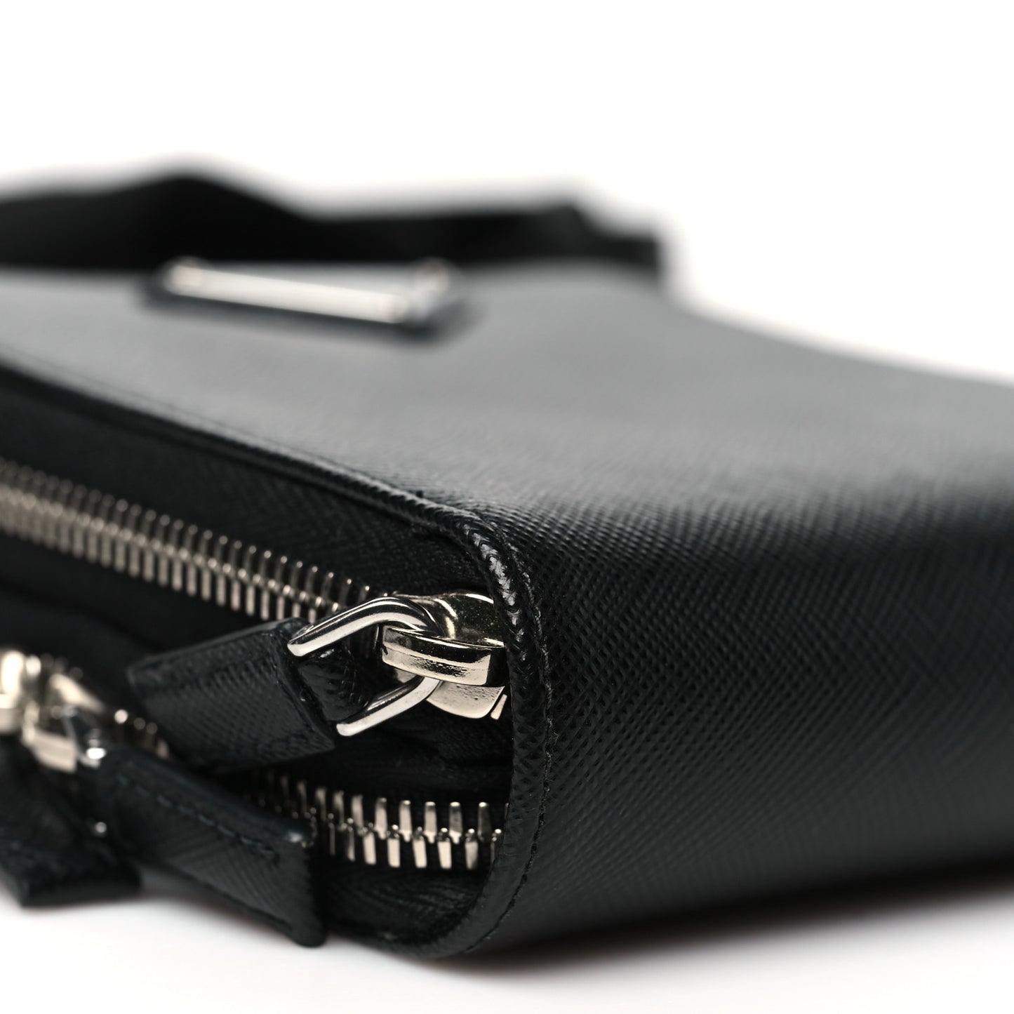 Saffiano Smartphone Case Crossbody Black