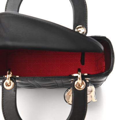Christian Dior Lambskin Cannage Small My ABCDior Lady Dior Black 5 of 11