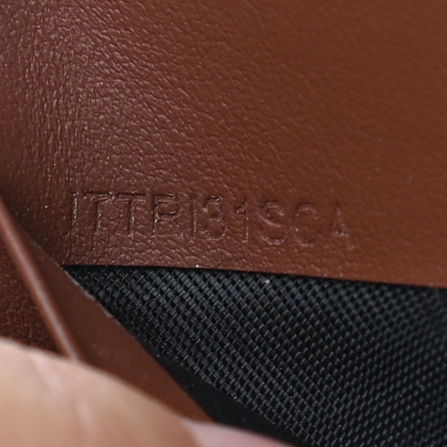 E-Canvas Monogram Zip Pouch Bridle Brown