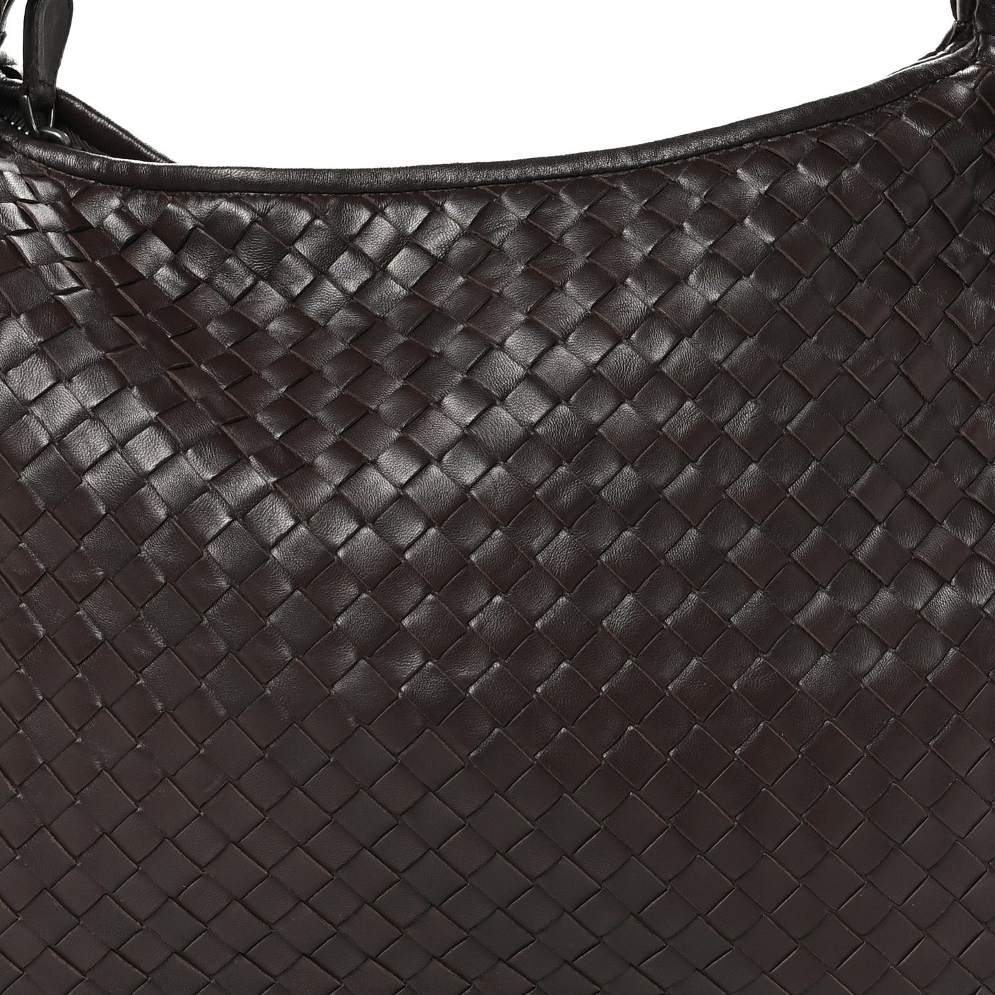 Nappa Intrecciato Medium Veneta Hobo Ebano