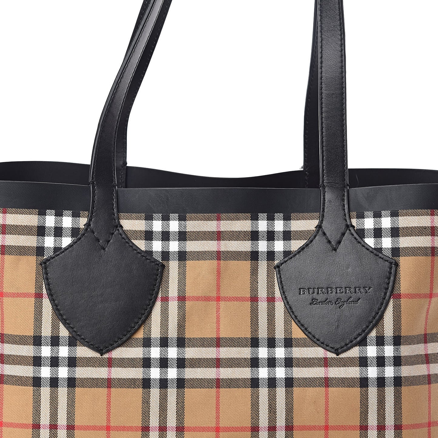 Vintage Check Medium The Giant Reversible Tote Antique Yellow Bright Red