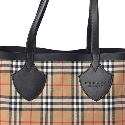 Burberry Vintage Check Medium The Giant Reversible Tote Antique Yellow Bright Red 16 of 17