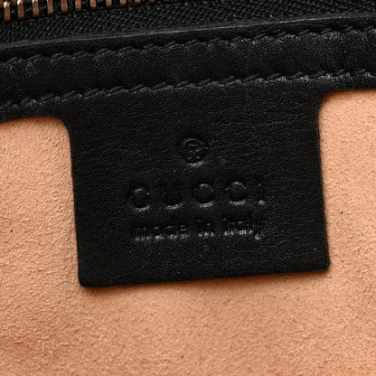 Gucci Calfskin Matelasse Medium GG Marmont Shoulder Bag Black 6 of 17