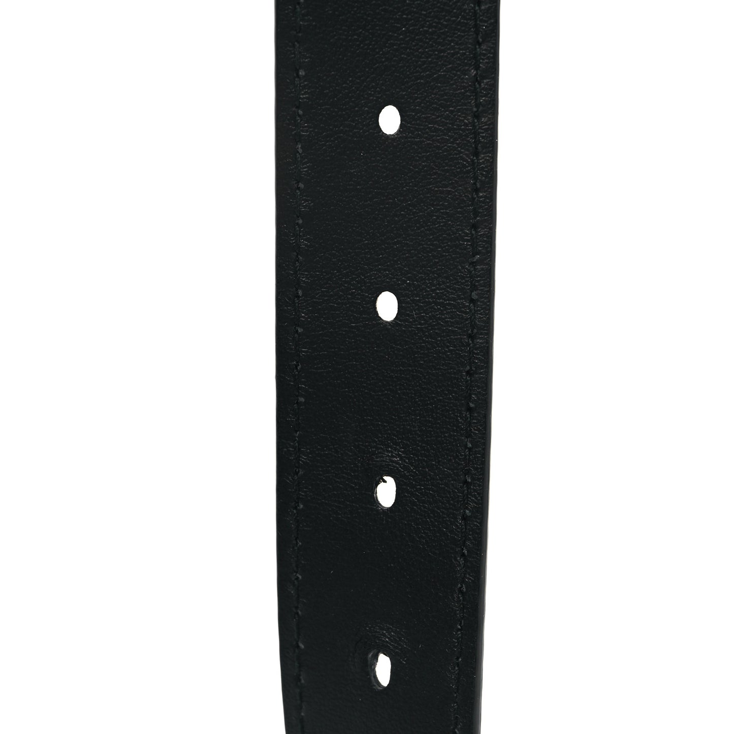 Calfskin D Fence Belt 75 30 Black
