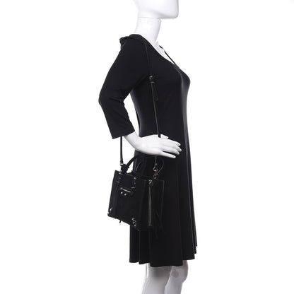 Balenciaga Baby Daim Suede Papier Mini A4 Zip Around Tote Black 2 of 12