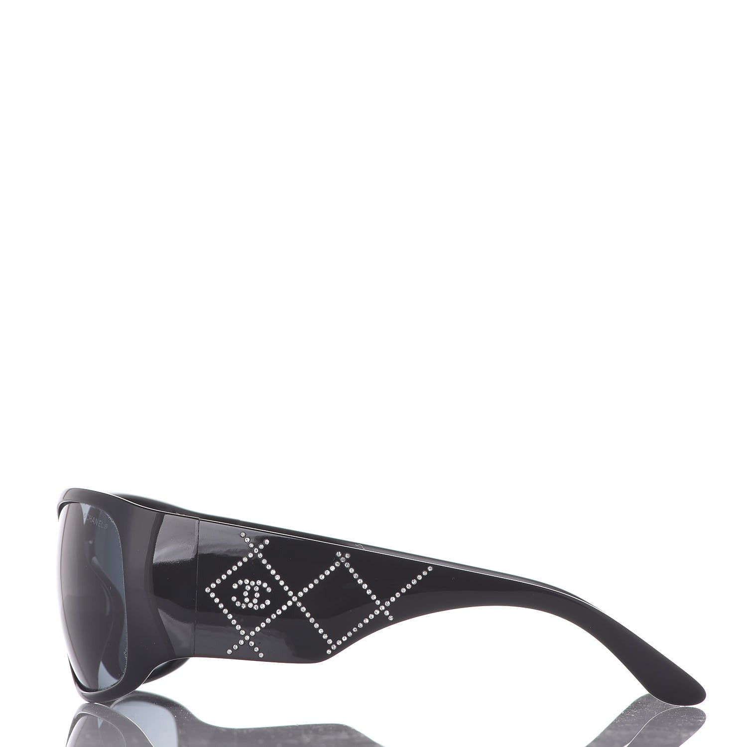 Chanel Crystal CC Sunglasses 5080-B Black 2 of 8