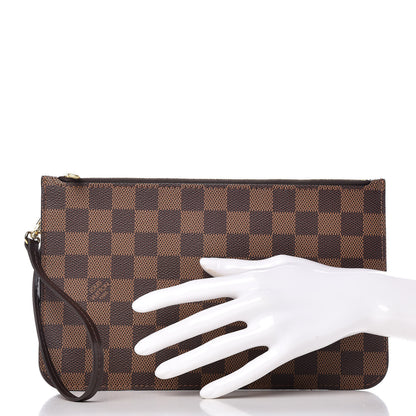 Louis Vuitton Damier Ebene Neverfull MM GM Pochette 2 of 7