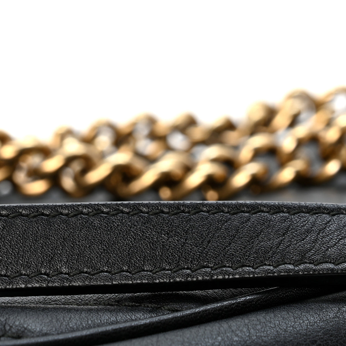 Gucci Calfskin Matelasse Small GG Marmont Shoulder Bag Black 13 of 13