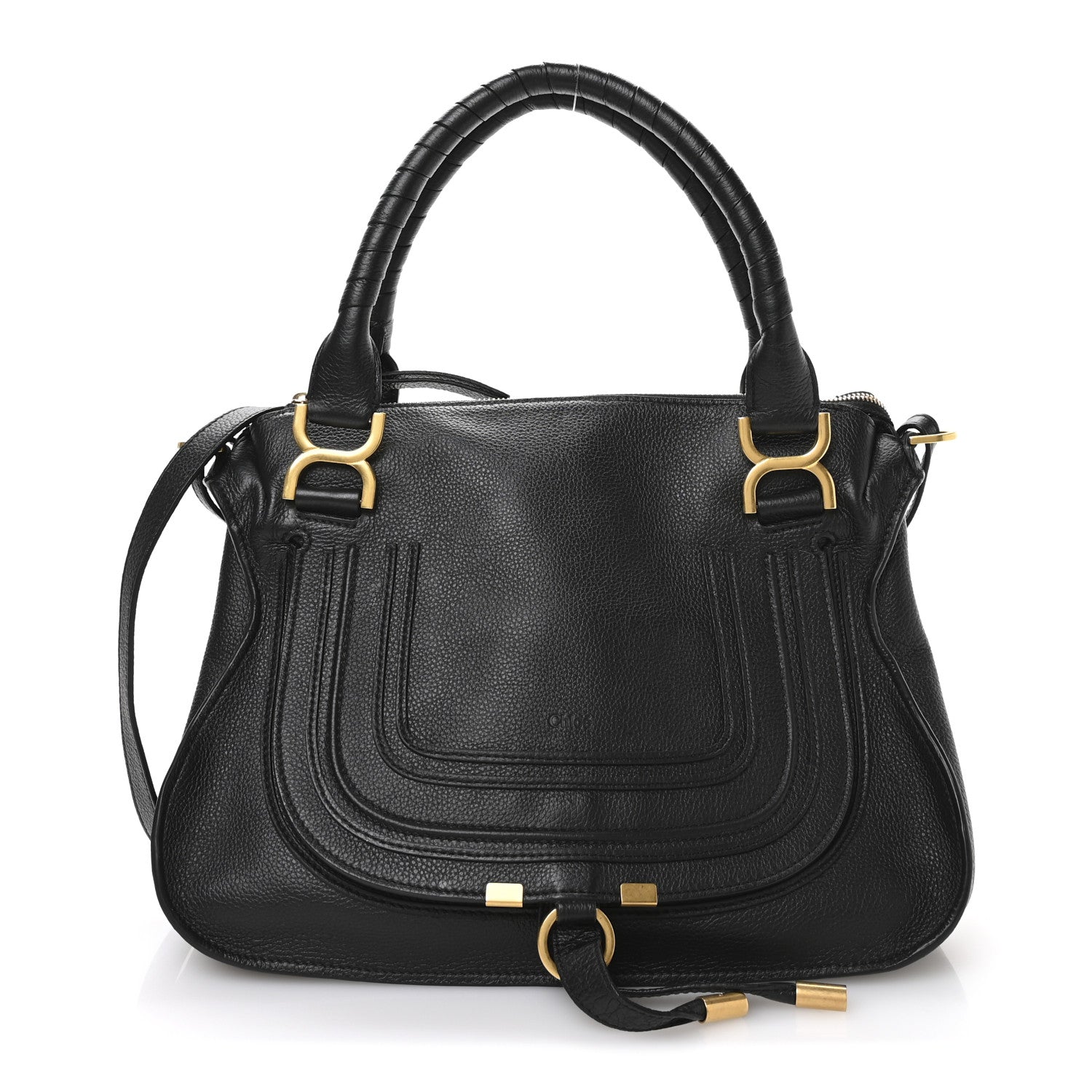 Chloe Calfskin Medium Marcie Satchel Black 1 of 10