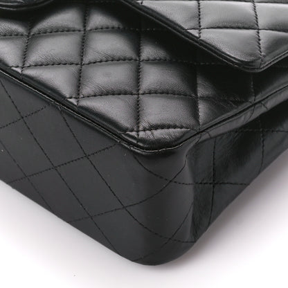 Chanel Lambskin Quilted Medium Double Flap Black 11 of 12