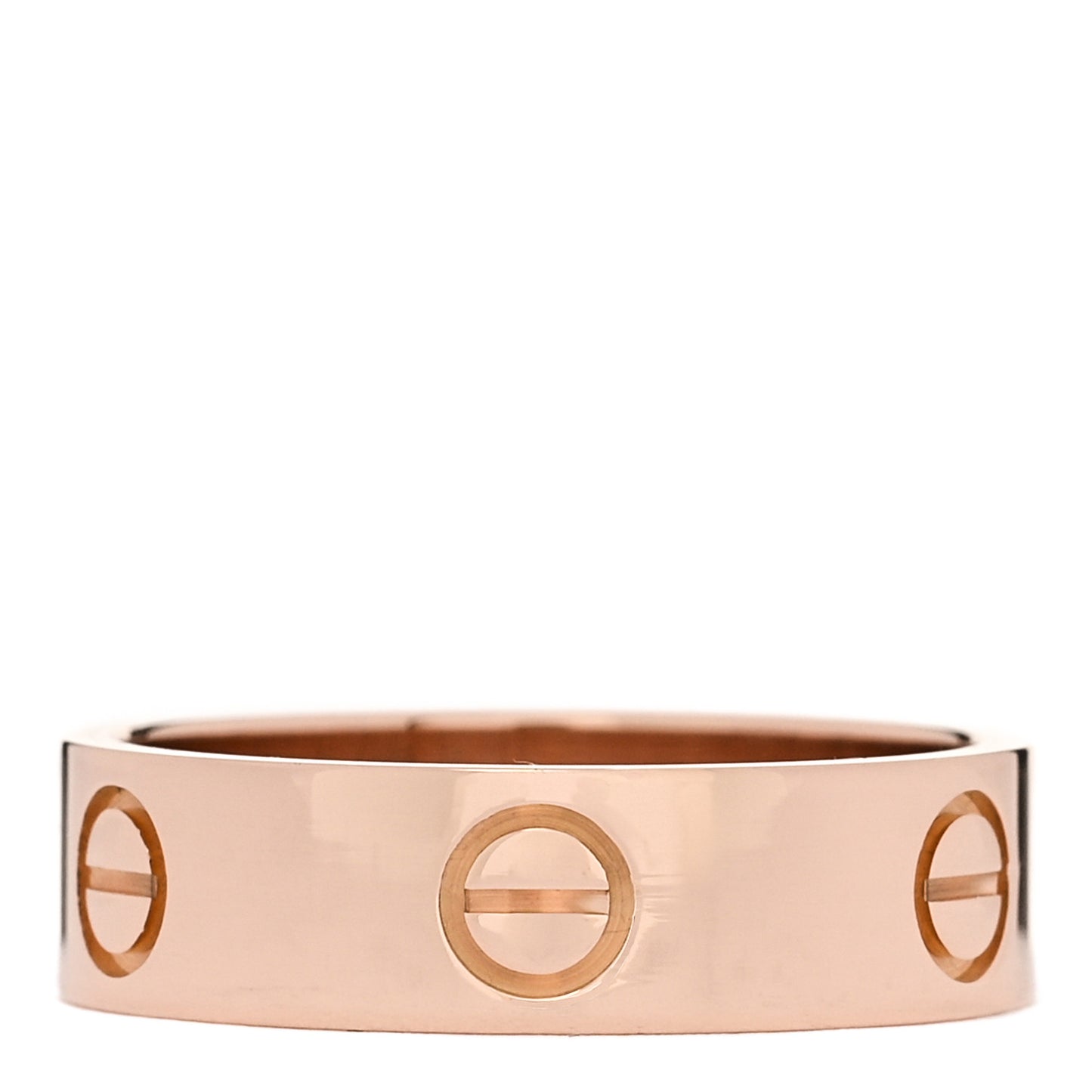 18K Pink Gold 5.5mm LOVE Ring 56 7.75