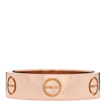 Cartier 18K Pink Gold 5.5mm LOVE Ring 56 7.75 3 of 4
