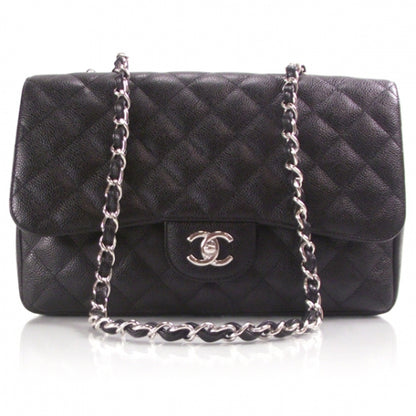 Chanel Caviar Jumbo Single Flap Black 1 of 11