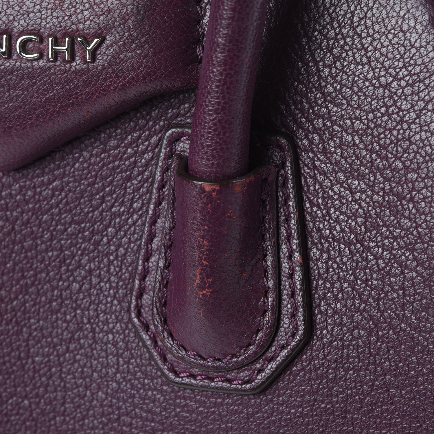 Givenchy Sugar Goatskin Mini Antigona Dark Purple 9 of 13