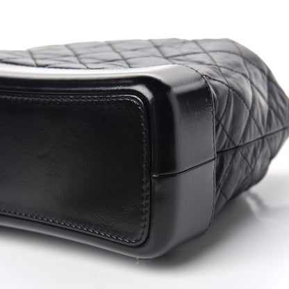 Chanel Aged Calfskin Quilted Gabrielle Backpack Black 6 of 9