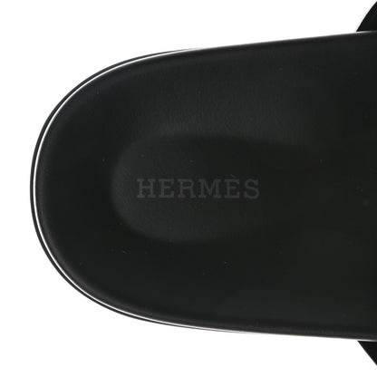 Hermes Calfskin Mens Chypre Sandals 44.5 Black 9 of 11