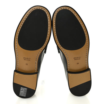 Gucci Calfskin Miro Soft Womens Mocassin Loafers 39 Black 7 of 9