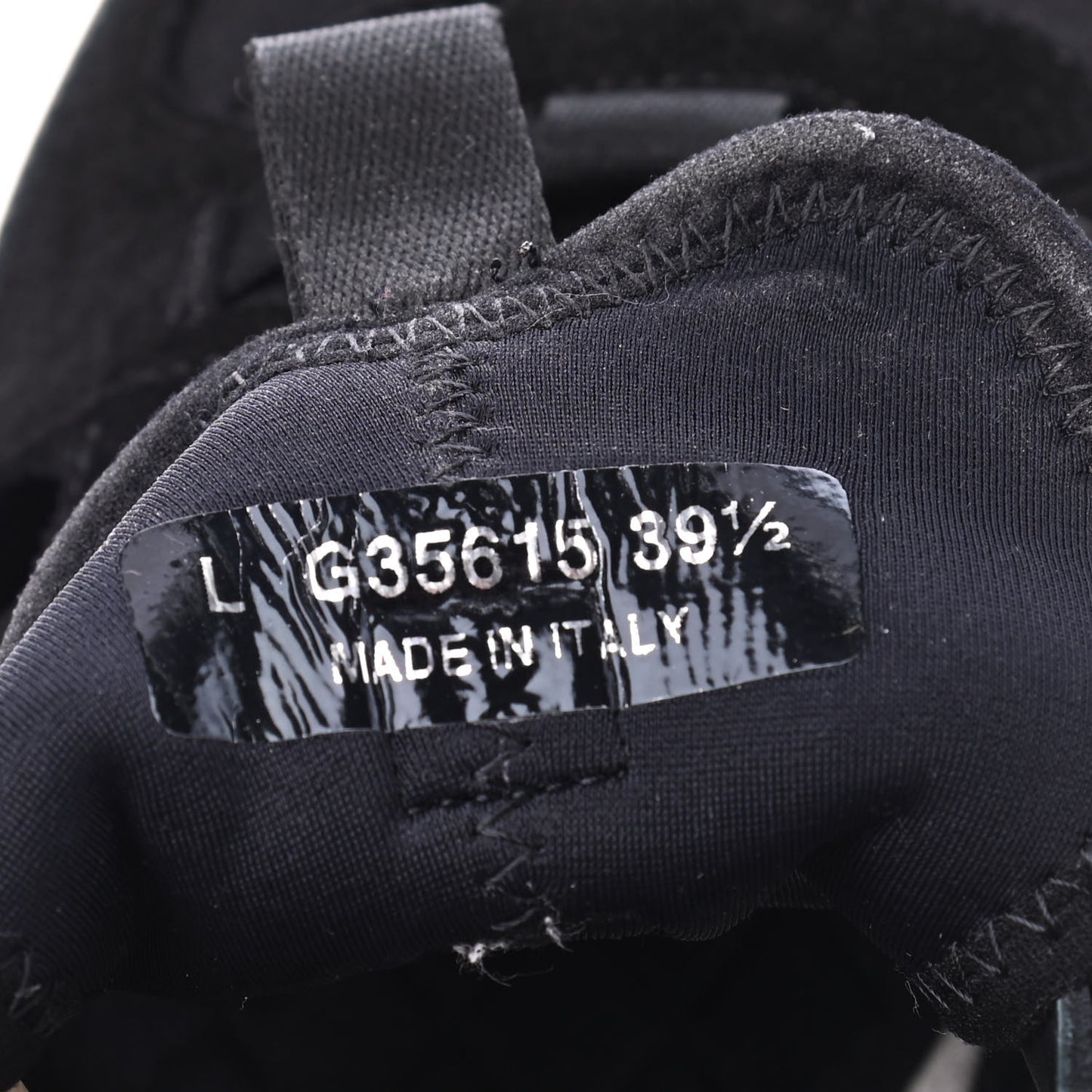 Fabric Calfskin Suede CC Sneakers 39.5 Black