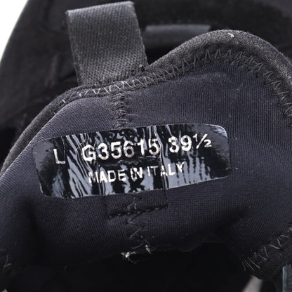 Chanel Fabric Calfskin Suede CC Sneakers 39.5 Black 17 of 20