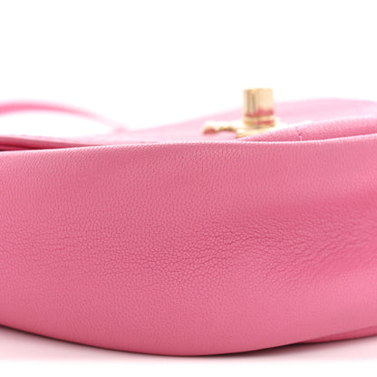 Chanel Goatskin Stitched Casual Trip Messenger Flap Pink 8 of 9