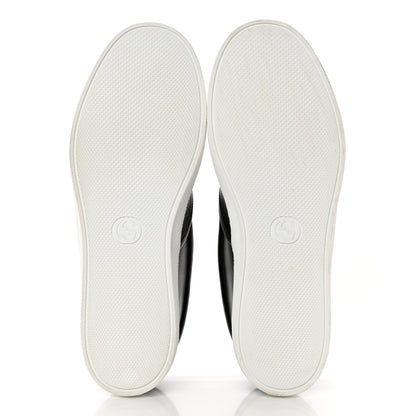 Gucci Calfskin GG Monogram Embossed Perforated Mens Dublin Slip On Sneakers 11 Black 5 of 9