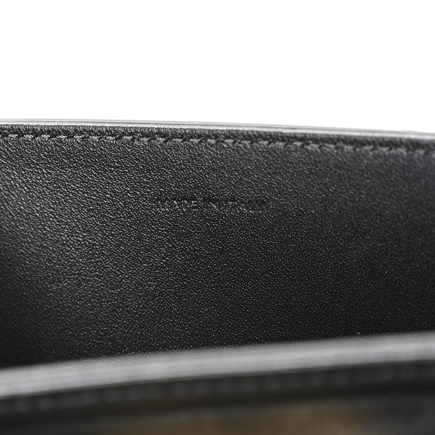Shiny Calfskin Medium Triomphe Black