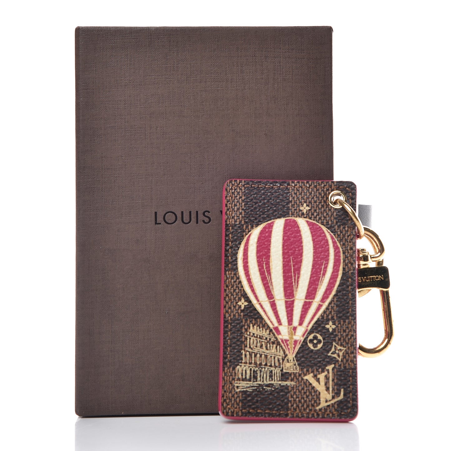 Damier Ebene Illustre Air Balloon Bag Charm Grenade