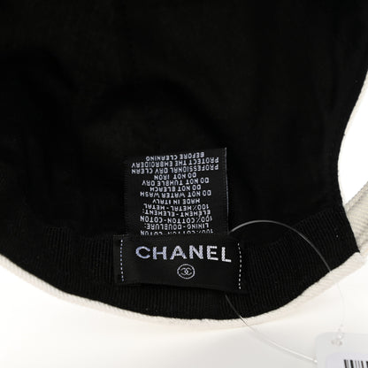 Chanel Cotton Sequin CC Cap Hat Ivory 8 of 8