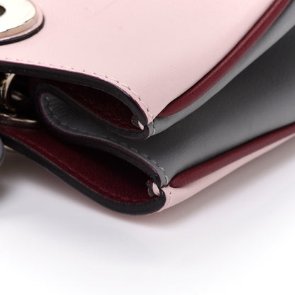 Christian Dior Smooth Calfskin Mini Tri-Color Diorissimo Tote Pink Grey Burgundy 11 of 12