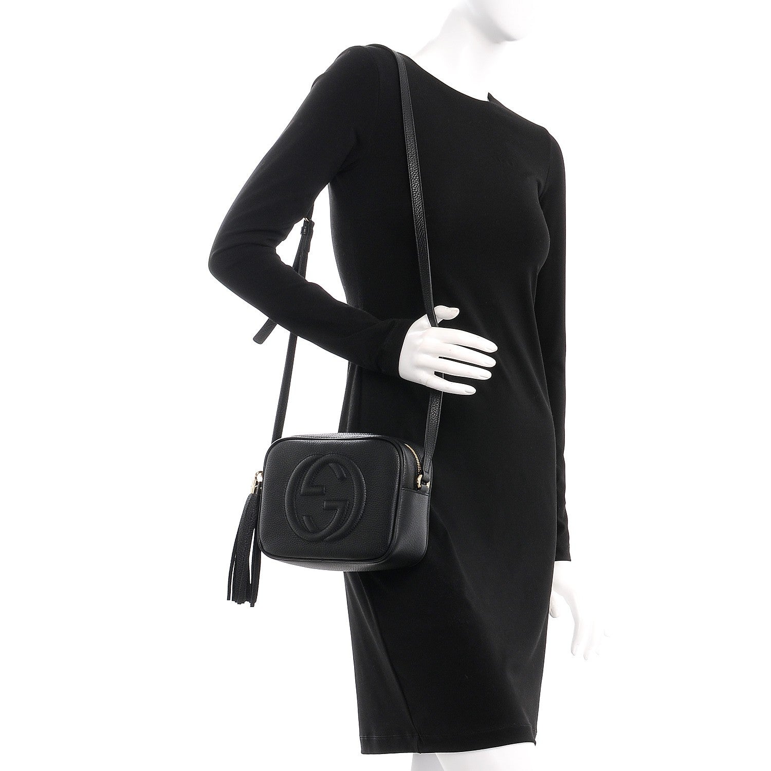 Gucci Pebbled Calfskin Small Soho Disco Bag Black 2 of 7