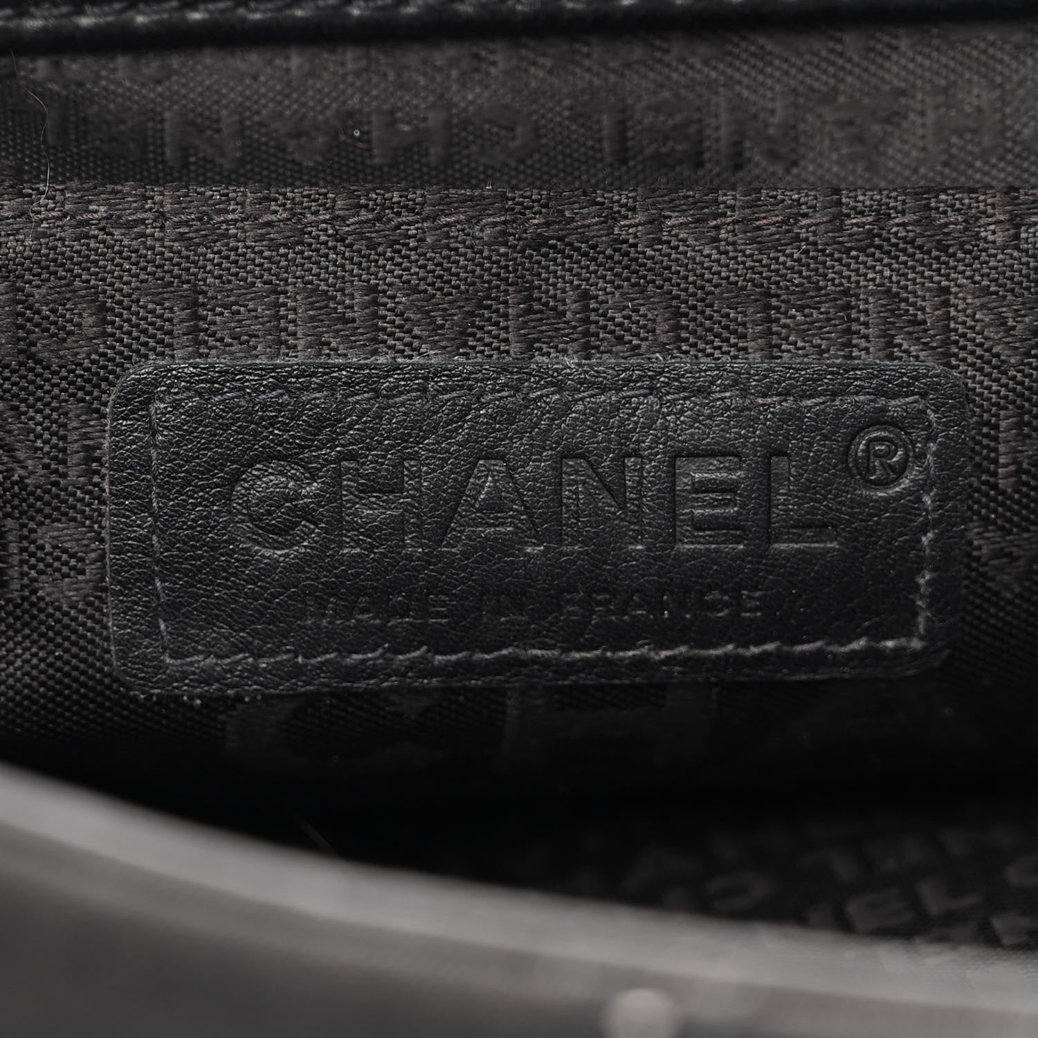 Chanel Lambskin Nylon Quilted Mademoiselle Shoulder Bag Black 6 of 11