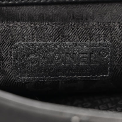 Chanel Lambskin Nylon Quilted Mademoiselle Shoulder Bag Black 6 of 11