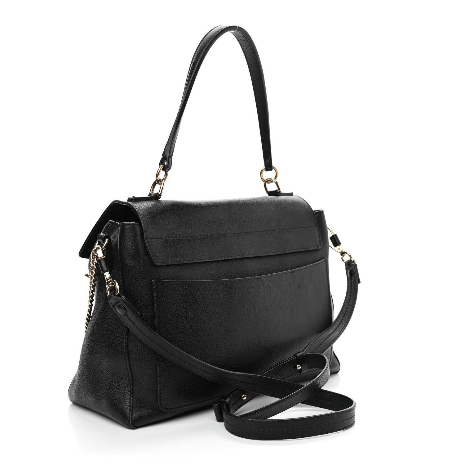 Chloe Calfskin Medium Faye Day Shoulder Bag Black 3 of 11