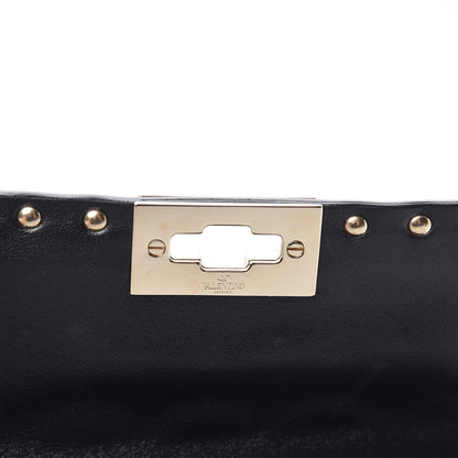 Valentino Garavani Lambskin Medium Rockstud Spike Shoulder Bag Black 7 of 10