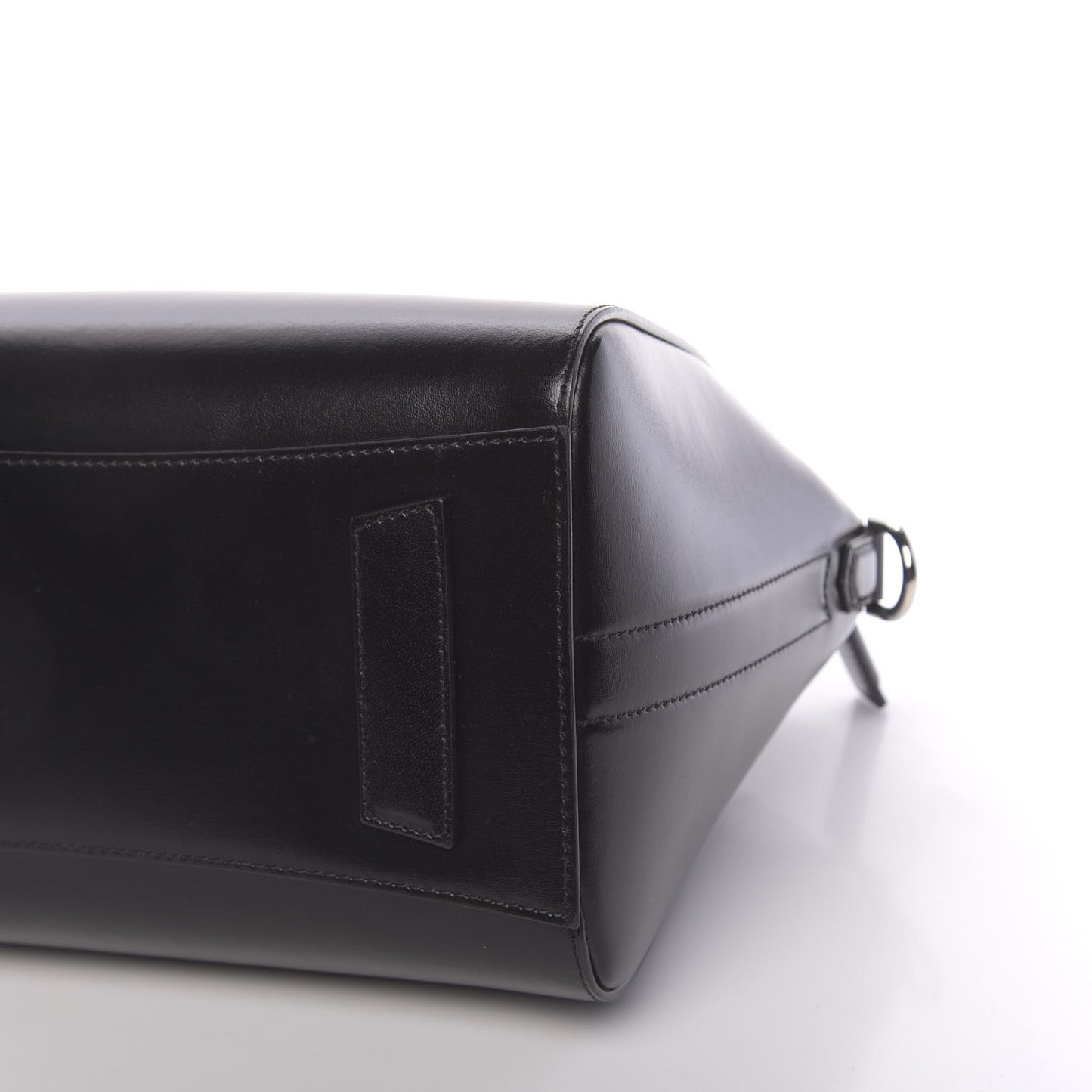 Shiny Lord Calfskin Small Antigona Black