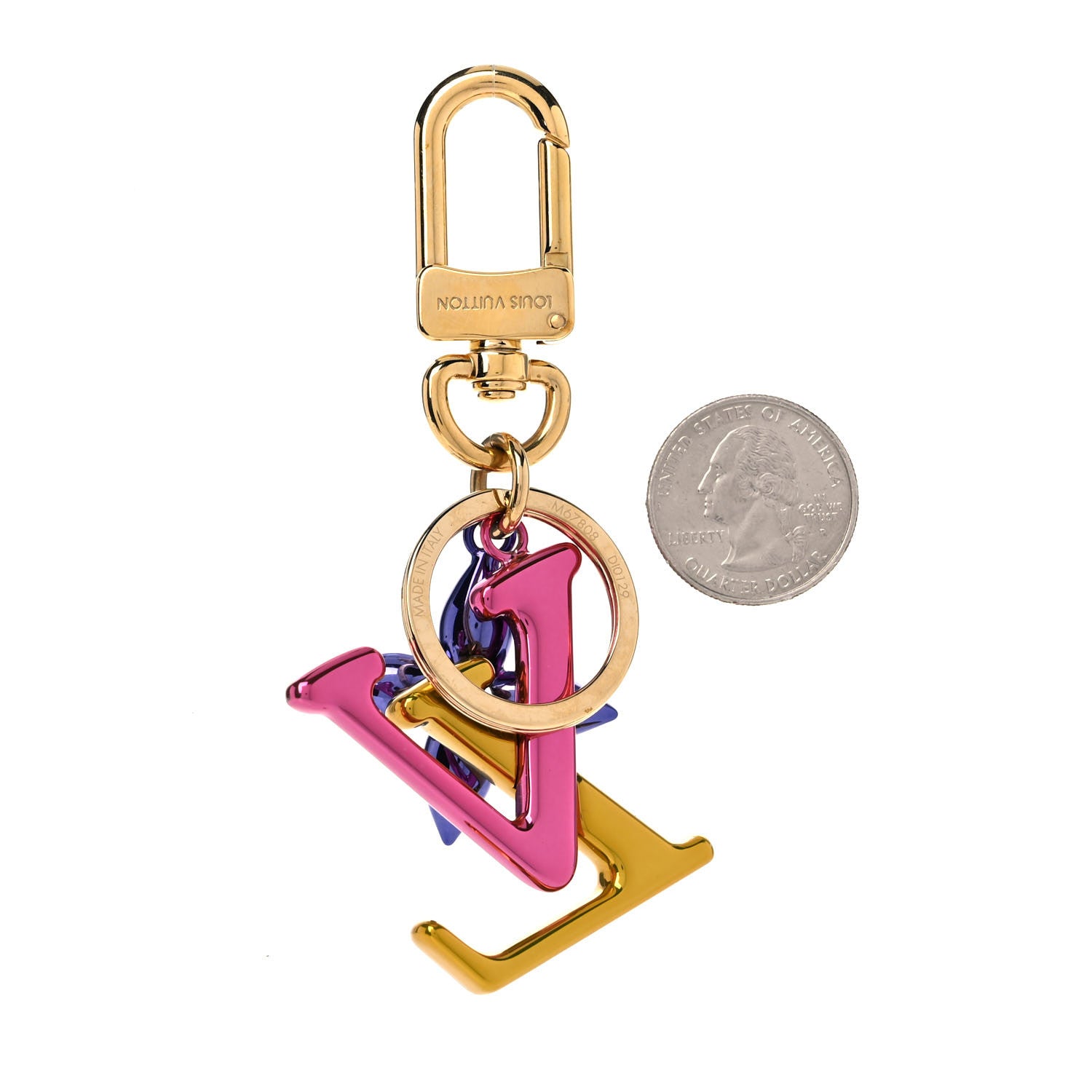 Louis Vuitton LV New Wave Bag Charm Key Holder Multicolor 2 of 3