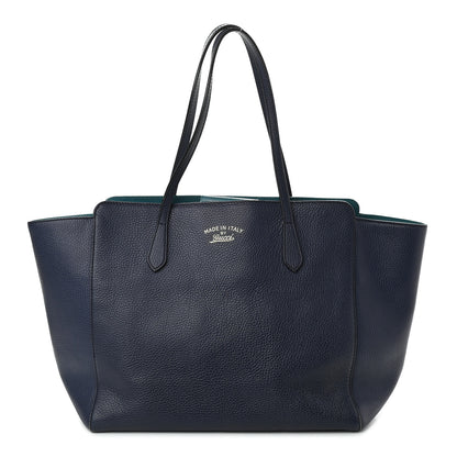 Gucci Dollar Calfskin Medium Swing Tote Marine Deep Cobalt 1 of 7