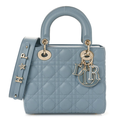 Christian Dior Lambskin Cannage Small My ABCDior Lady Dior Cloud Blue 1 of 8