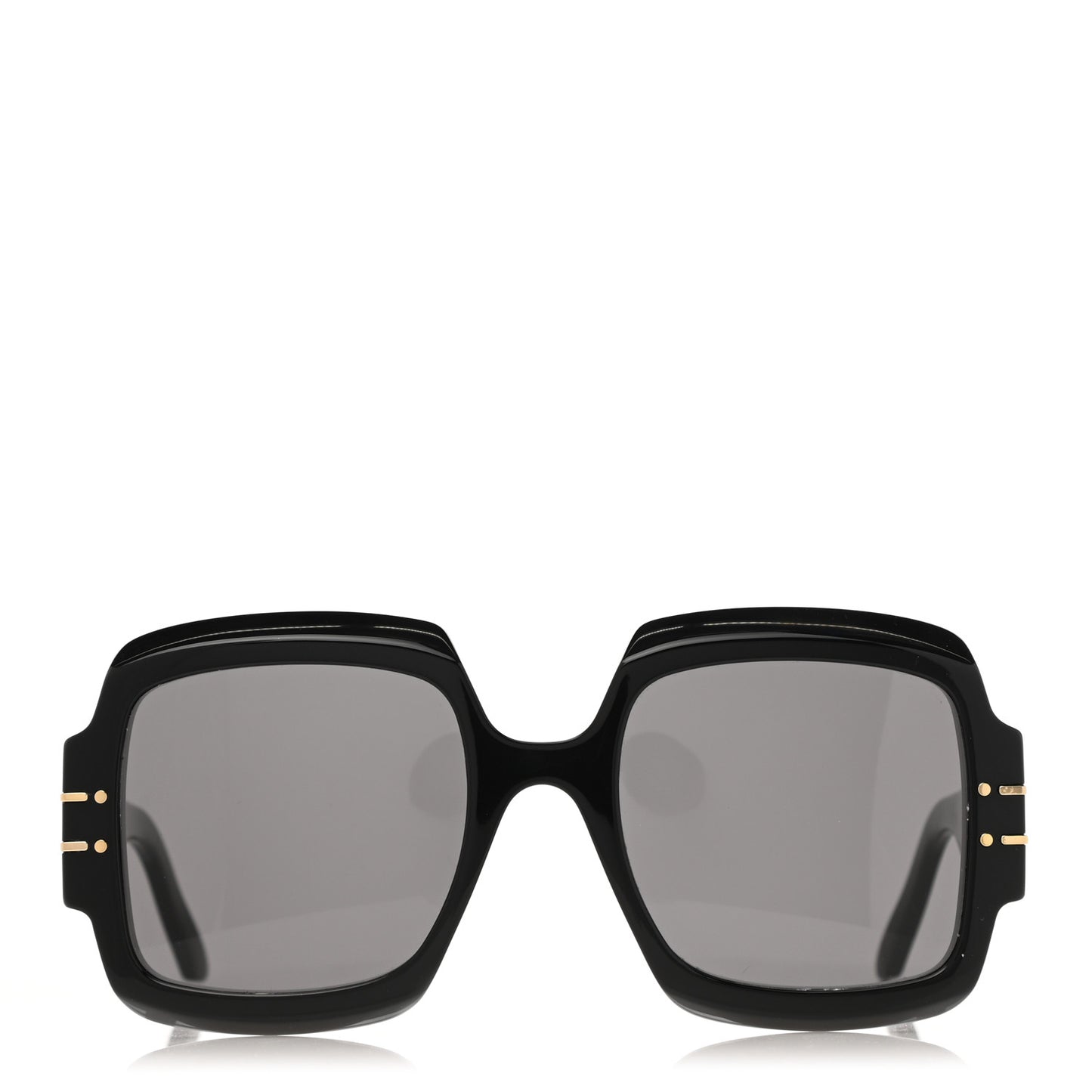 Acetate Diorsignature S1U Square Sunglasses Black